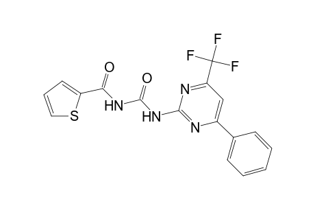 N-[oxo-[[4-phenyl-6-(trifluoromethyl)-2-pyrimidinyl]amino]methyl]-2-thiophenecarboxamide