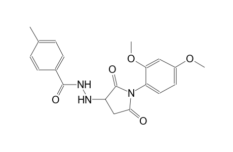 N'-[1-(2,4-dimethoxyphenyl)-2,5-dioxo-3-pyrrolidinyl]-4-methylbenzohydrazide