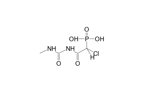 2-N-(N-METHYLUREIDO)-2-OXO-1-CHLOROETHYLPHOSPHONIC ACID