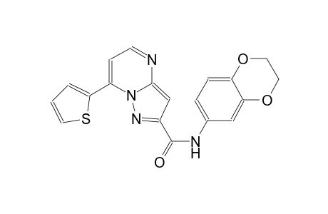 N-(2,3-dihydro-1,4-benzodioxin-6-yl)-7-(2-thienyl)pyrazolo[1,5-a]pyrimidine-2-carboxamide