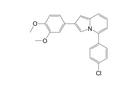 5-(4-Chlorophenyl)-2-(3,4-dimethoxyphenyl)-indolizine