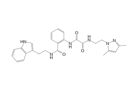 ethanediamide, N~1~-[2-(3,5-dimethyl-1H-pyrazol-1-yl)ethyl]-N~2~-[2-[[[2-(1H-indol-3-yl)ethyl]amino]carbonyl]phenyl]-