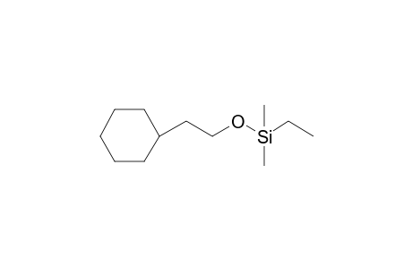 (2-Cyclohexylethoxy)(ethyl)dimethylsilane