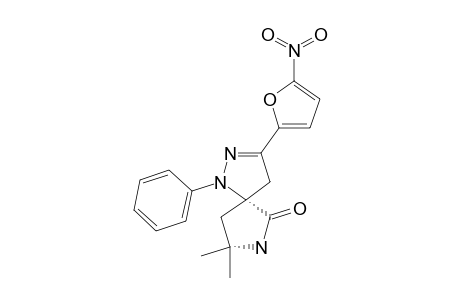 1-PHENYL-3-(5-NITRO-2-FURYL)-6-OXO-8,8-DIMETHYL-1,2,7-TRIAZASPIRO-[4,4]-NON-2-ENE