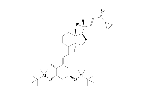 (5E,7E,22E)-(1S,3R,20R)-1,3-Bis[[(1,1-dimethylethyl)dimethylsilyl]oxy]-20-fluoro-26,27-cyclo-9,10-secocholesta-5,7,10(19),22-tetraen-24-one