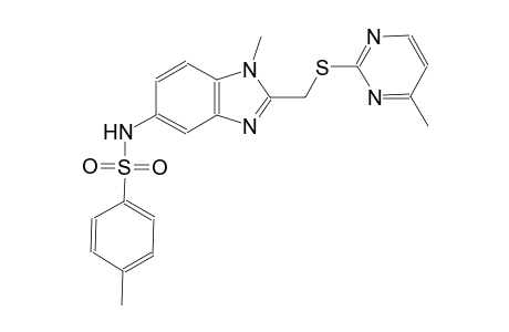 benzenesulfonamide, 4-methyl-N-[1-methyl-2-[[(4-methyl-2-pyrimidinyl)thio]methyl]-1H-benzimidazol-5-yl]-