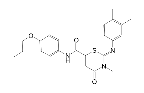2H-1,3-thiazine-6-carboxamide, 2-[(3,4-dimethylphenyl)imino]tetrahydro-3-methyl-4-oxo-N-(4-propoxyphenyl)-, (2Z)-