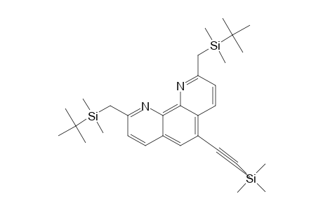 2,9-BIS-[(TERT.-BUTYLDIMETHYLSILYL)-METHYL]-5-[(TRIMETHYLSILYL)-ETHYNYL]-1,10-PHENANTHROLINE