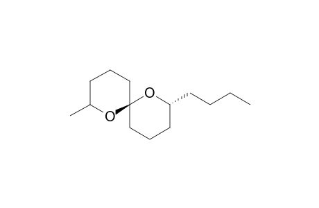 1,7-Dioxaspiro[5.5]undecane, 2-butyl-8-methyl-, [2.alpha.,5.beta.(S*)]-