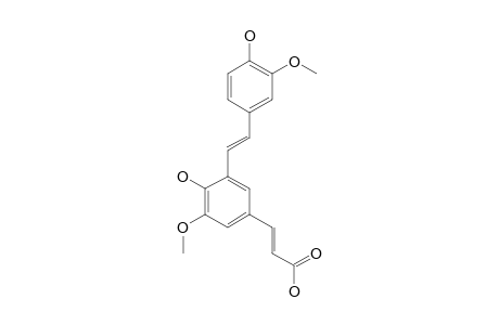 (E)-4-HYDROXY-3-[2-[(E)-4-HYDROXY-3-METHOXYSTYRYL]]-5-METHOXYCINNAMIC-ACID