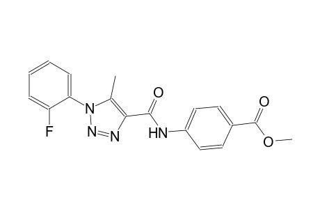 benzoic acid, 4-[[[1-(2-fluorophenyl)-5-methyl-1H-1,2,3-triazol-4-yl]carbonyl]amino]-, methyl ester