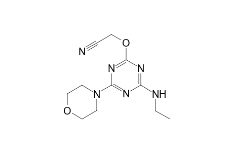 (4-ethylamino-6-morpholin-4-yl-[1,3,5]triazin-2-yloxy)-acetonitrile