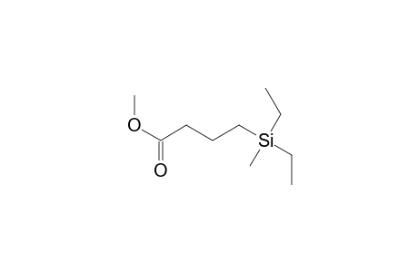 Butanoic acid, 4-(diethylmethylsilyl)-, methyl ester