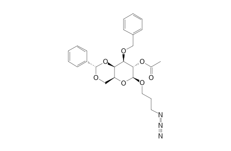 3-AZIDOPROPYL-2-O-ACETYL-3-O-BENZYL-4,6-O-BENZYLIDENE-BETA-D-GALACTOPYRANOSIDE