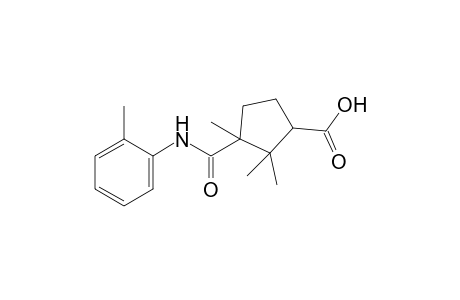 3-(o-tolylcarbamoyl)-2,2,3-trimethylcyclopentane-carboxylic acid