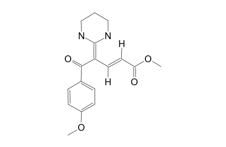 METHYL-4-[(2-HEXAHYDROPYRIMIDINYLIDENE)-4-METHOXYBENZOYL]-(E)-BUT-2-ENOATE