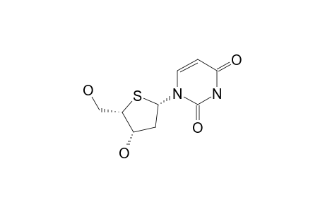 1-[(2S,4S,5S)-4-hydroxy-5-methylol-tetrahydrothiophen-2-yl]pyrimidine-2,4-quinone