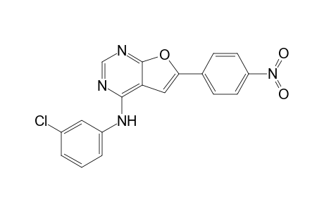 (3-chlorophenyl)-[6-(4-nitrophenyl)furo[2,3-d]pyrimidin-4-yl]amine