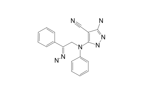 3-AMINO-5-(N-(2-HYDRAZONO-2-PHENYL-ETH-1-YL)-N-PHENYL)-PYRRAZOL-4-CARBONITRILE