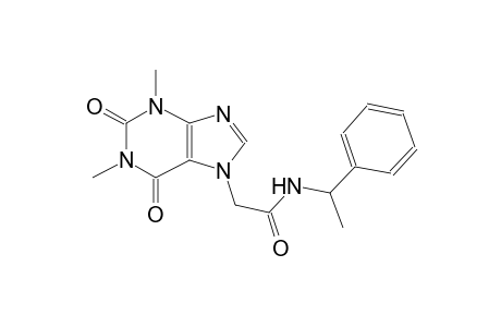 2-(1,3-dimethyl-2,6-dioxo-1,2,3,6-tetrahydro-7H-purin-7-yl)-N-(1-phenylethyl)acetamide