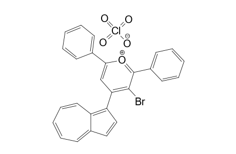 3-BROMO-4-(AZULENE-1-YL)-2,6-DIPHENYL-PYRANYLIUM-PERCHLORATE;(RN=H;R=BR;X=H)