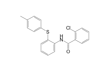2-chloro-2'-(p-tolylthio)benzanilide