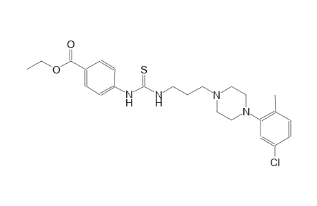 benzoic acid, 4-[[[[3-[4-(5-chloro-2-methylphenyl)-1-piperazinyl]propyl]amino]carbonothioyl]amino]-, ethyl ester