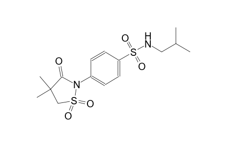 benzenesulfonamide, 4-(4,4-dimethyl-1,1-dioxido-3-oxo-2-isothiazolidinyl)-N-(2-methylpropyl)-