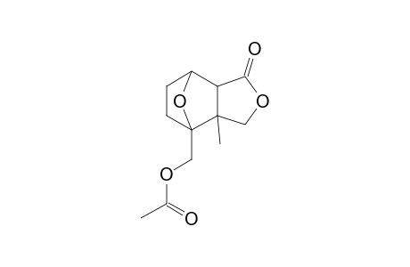 {2-Methyl-5-oxo-4,10-dioxatricyclo[5.2.1.0(2,6)]dec-1-y[}methyl acetate