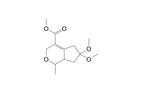 2-Methyl-8,8-dimethoxy-5-(methoxycarbonyl)-3-oxabicyclo[4.3.0]non-5-ene