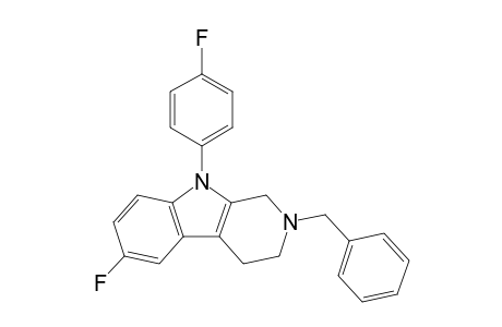 6-Fluoro-9-(p-fluorophenyl)-2,3,4,9-tetrahydro-2-(phenylmethyl)-1H-pyrido[3,4-b]indole
