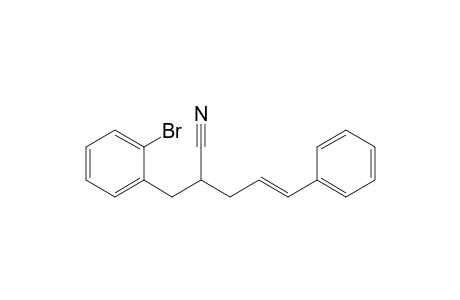 2-(o-Bromobenzyl)-5-phenyl-4-pentenenitrile