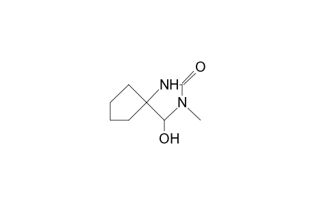 4-Hydroxy-3-methyl-1,3-diaza-spiro(4.4)nonan-2-one