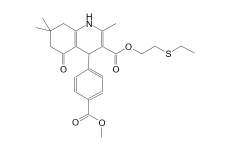 3-quinolinecarboxylic acid, 1,4,5,6,7,8-hexahydro-4-[4-(methoxycarbonyl)phenyl]-2,7,7-trimethyl-5-oxo-, 2-(ethylthio)ethyl ester