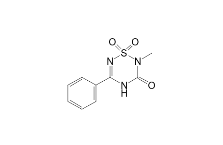 2-methyl-5-phenyl-2H-1,2,4,6-thiatriazin-3(4H)-one, 1,1-dioxide