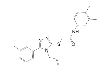 2-{[4-allyl-5-(3-methylphenyl)-4H-1,2,4-triazol-3-yl]sulfanyl}-N-(3,4-dimethylphenyl)acetamide
