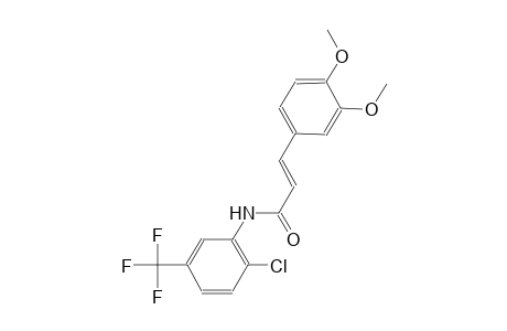 (2E)-N-[2-chloro-5-(trifluoromethyl)phenyl]-3-(3,4-dimethoxyphenyl)-2-propenamide
