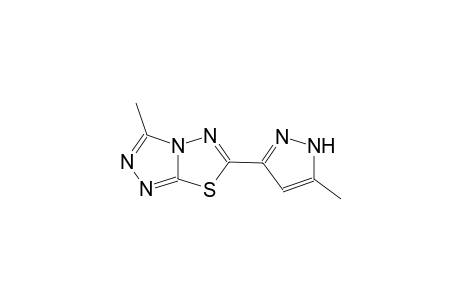 [1,2,4]triazolo[3,4-b][1,3,4]thiadiazole, 3-methyl-6-(5-methyl-1H-pyrazol-3-yl)-