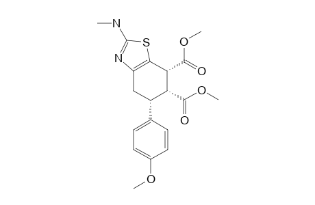 DIMETHYL-(5R*,6R*,7R*)-2-METHYLAMINO-5-(4-METHOXYPHENYL)-4,5,6,7-TETRAHYDROBENZOTHIAZOLE-6,7-DICARBOXYLATE