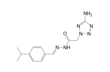 2-(5-amino-2H-tetraazol-2-yl)-N'-[(E)-(4-isopropylphenyl)methylidene]acetohydrazide