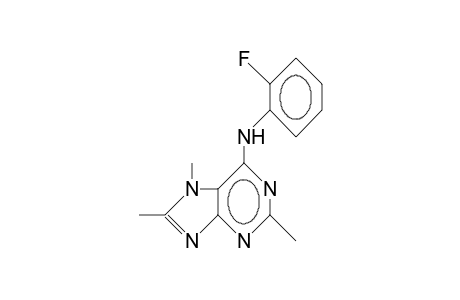 N-(2-Fluoro-phenyl)-2,7,8-trimethyl-7-purin-6-amine