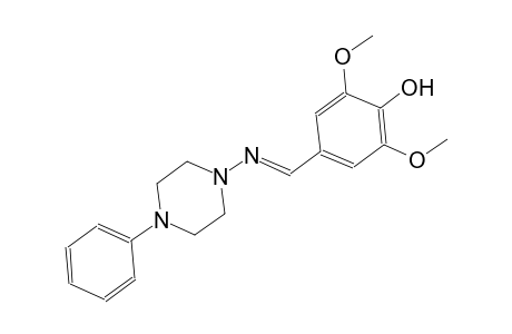 phenol, 2,6-dimethoxy-4-[(E)-[(4-phenyl-1-piperazinyl)imino]methyl]-
