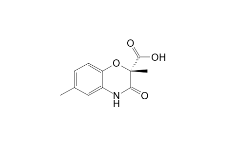 (2S)-2,6-dimethyl-3-oxidanylidene-4H-1,4-benzoxazine-2-carboxylic acid