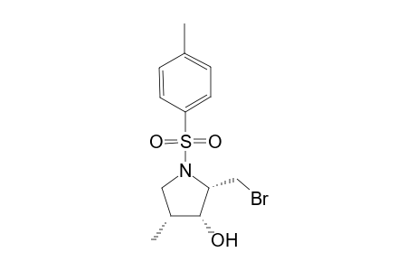 N-(p-toylsulfonyl)-2(S)-[1'(R)-bromomethyl]-4-methyl-3(R)-hydroxypyrrolidine