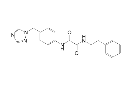 ethanediamide, N~1~-(2-phenylethyl)-N~2~-[4-(1H-1,2,4-triazol-1-ylmethyl)phenyl]-