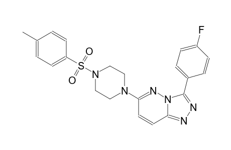 [1,2,4]triazolo[4,3-b]pyridazine, 3-(4-fluorophenyl)-6-[4-[(4-methylphenyl)sulfonyl]-1-piperazinyl]-