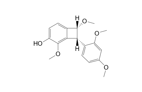 4-Hydroxy-1,3-dimethoxy-2-(2',4'-dimethoxyphenyl)dihydrobenzocyclobutene