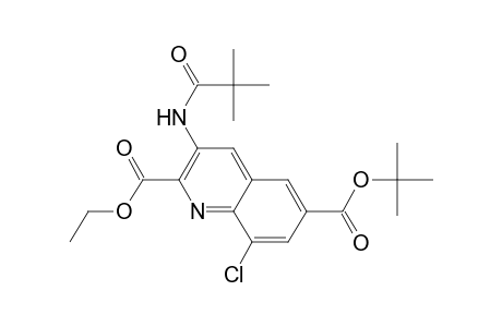 6-tert-Butyl 2-ethyl 8-chloro-3-[(2,2-dimethylpropanoyl)amino]quinoline-2,6-dicarboxylate