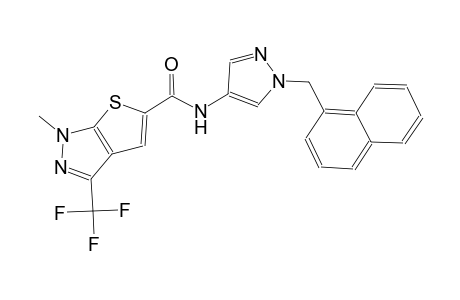 1H-thieno[2,3-c]pyrazole-5-carboxamide, 1-methyl-N-[1-(1-naphthalenylmethyl)-1H-pyrazol-4-yl]-3-(trifluoromethyl)-