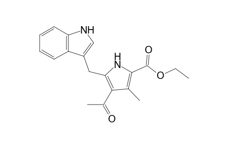 3-(3'-Acetyl-5'-ethoxycaebonyl-4'-methylpyrrole-2'-ylmethyl)indole
